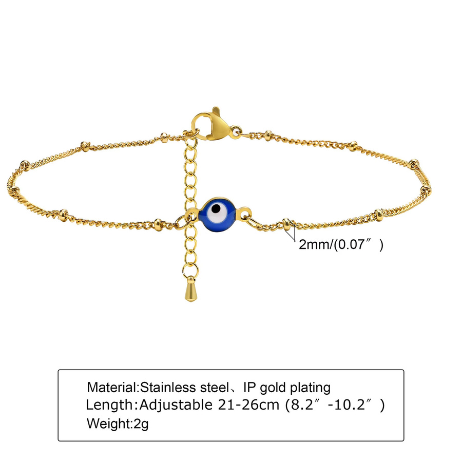 Meaeguet Fußkettchen Edelstahl, Gold, Damen - Bild 3