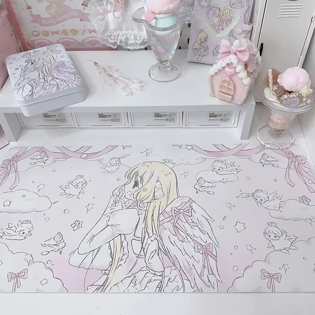 Mairuige Kawaii Mauspad aus Leder in Multicolour, wasserdicht und rutschfest für Büro und Gaming - Bild 1