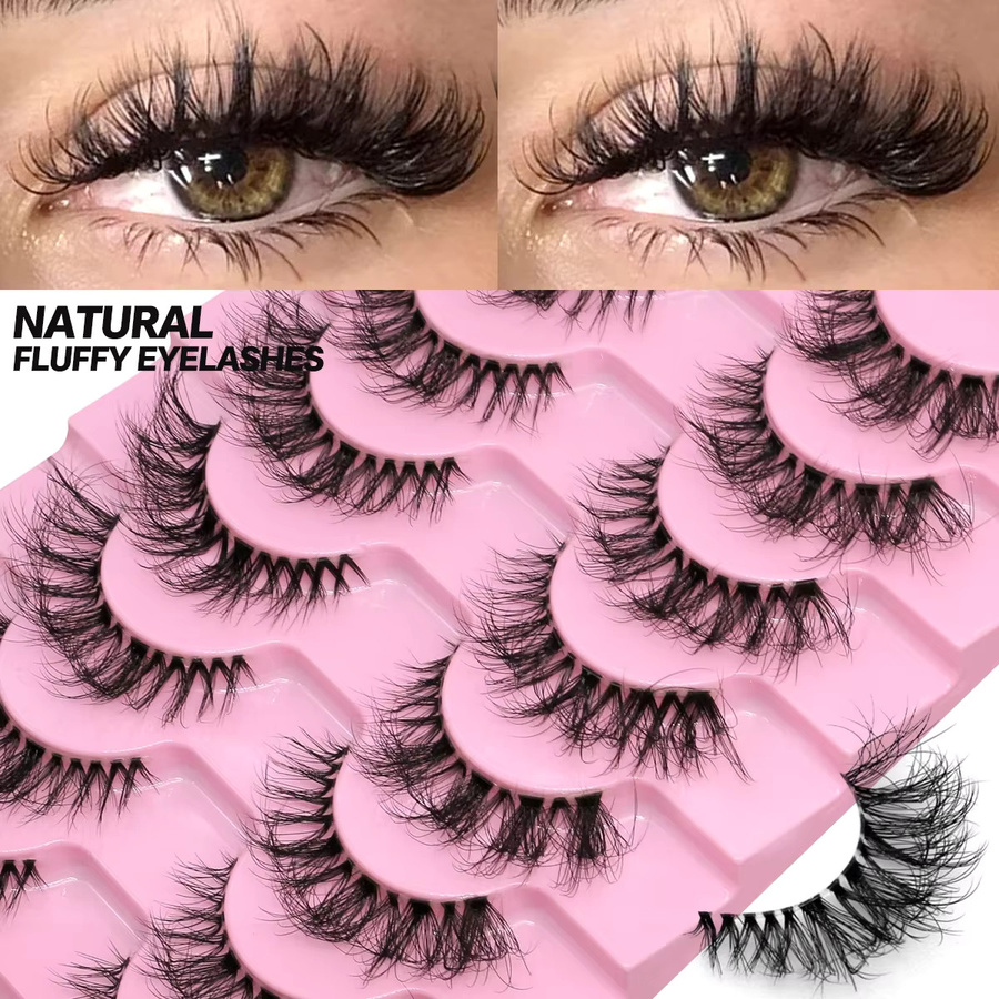 Veltrinay Falsche Wimpern, Katzenaugenwimpern, Wispy Lashes - Bild 2