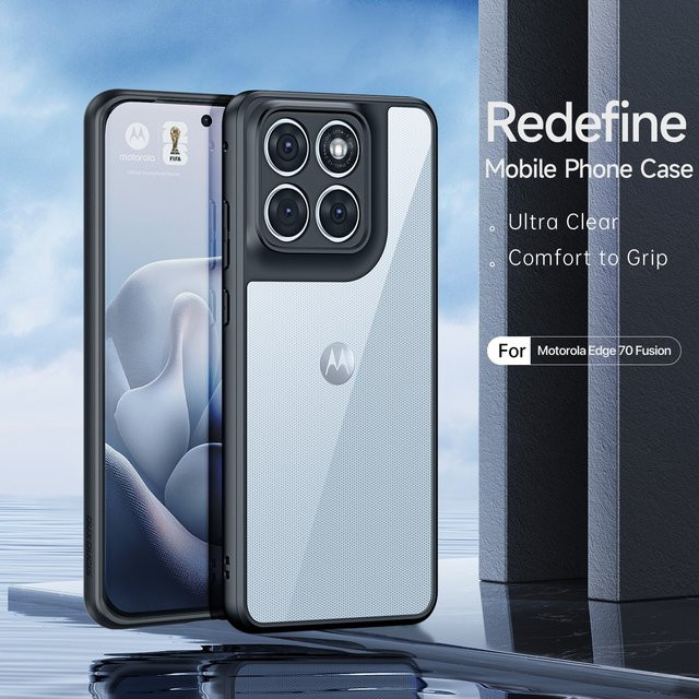 DUX DUCIS Transparente Handyhülle für Motorola Edge 70 Fusion aus TPU und Acryl, stoßfeste und sturzsichere Schutzhülle - Bild 1