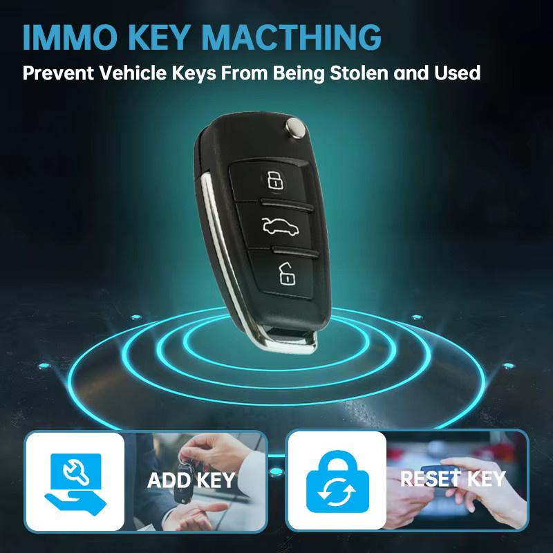 HUMZOR OBD2-Scanner Bluetooth V5.2 Komplettsystem zur Fahrzeugdiagnose und Schlüsselprogrammierung mit Live-Datensystemstatus - Bild 5