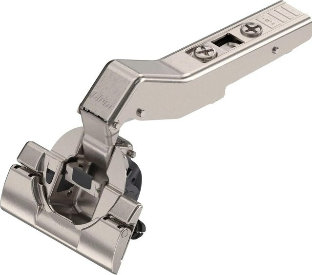 Blum Clip Top Winkelscharnier 45 Grad mit Feder, vernickelter Stahl, inklusive Schrauben - Bild 1