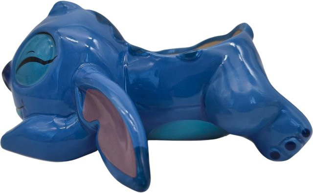 Disney Keramik Blumentopf 3D Stitch in Blau, Höhe: 6 cm - Bild 1