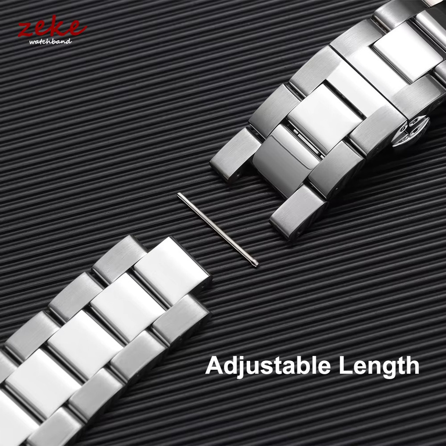 crazyband Uhrenarmband Edelstahl, Silber, Unisex - Bild 2