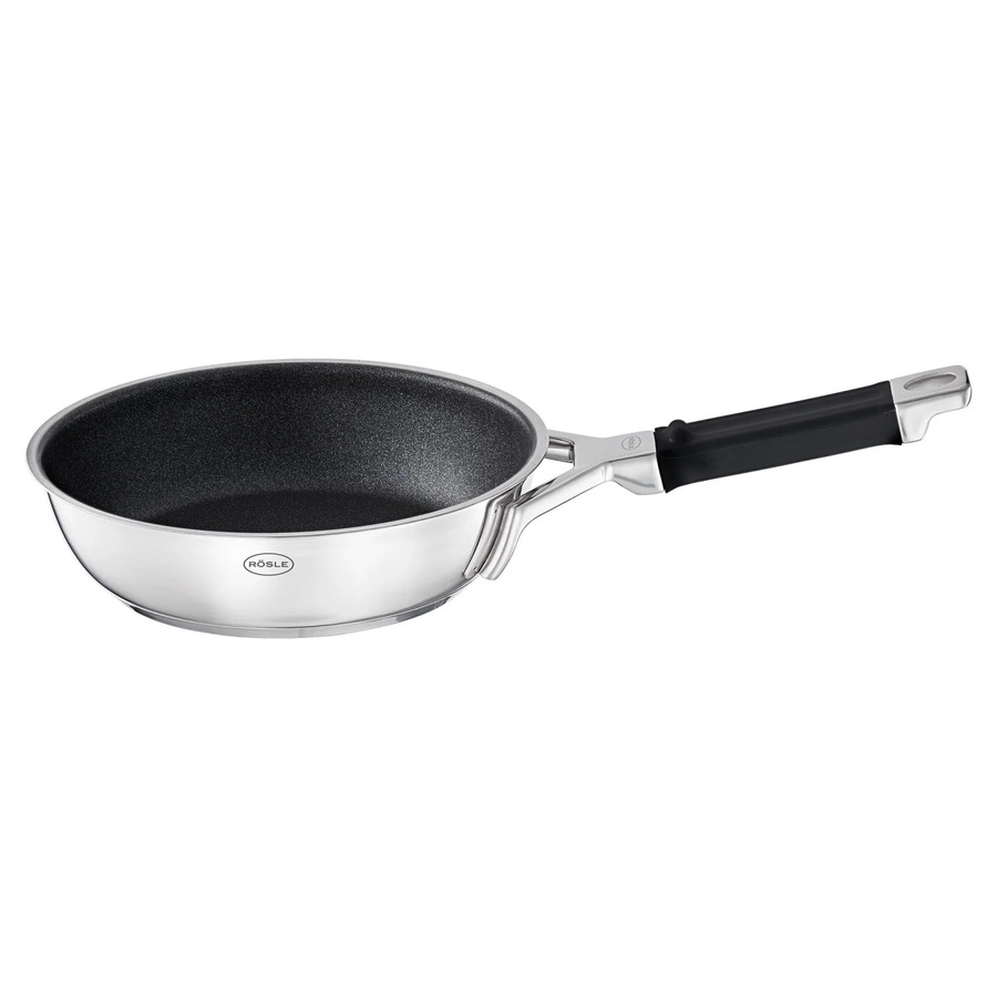 RÖSLE Bratpfanne Silence Pro ProResist in Schwarz/Silber, Durchmesser: 20 cm, Höhe: 8,5 cm - Bild 2