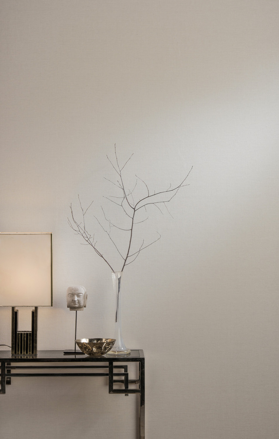 Omexco Tapete SOP207 Shades of Pale SOP2073 in Beige und Weiß mit abstrakter Textiloptik und Leinenstruktur - Bild 1