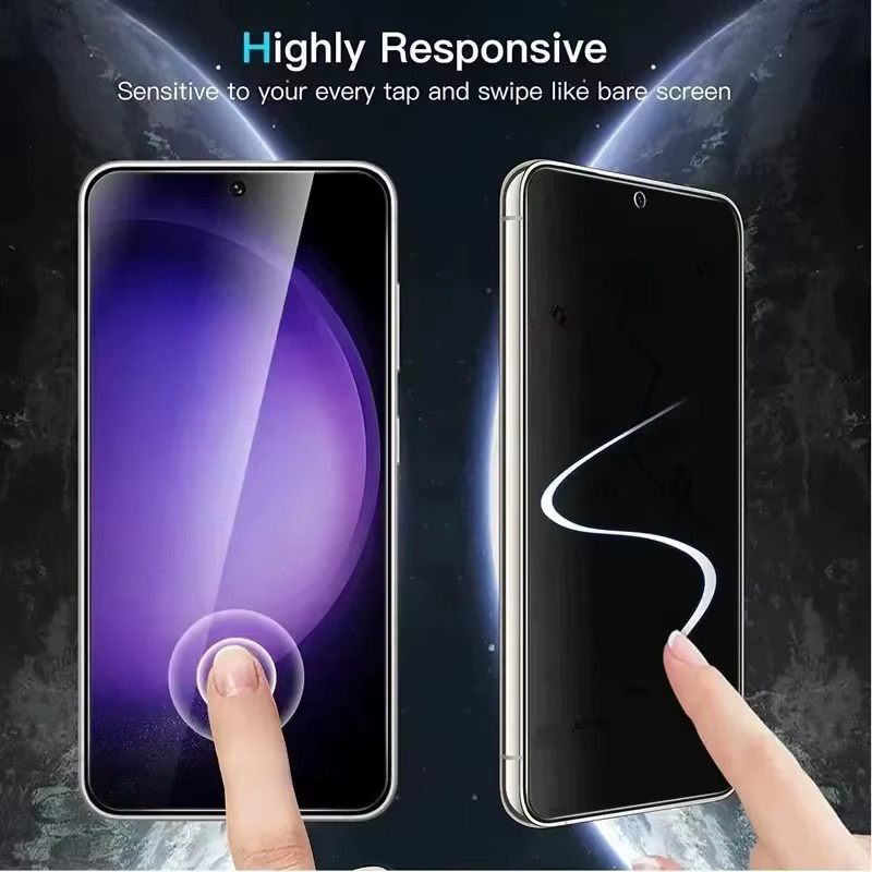 Samsung Anti-Spy Sichtschutz Displayschutz aus gehärtetem Glas für S25 Ultra S24 S23 Plus S22 S21 S20 FE S10e Note 20 10 Lite, transparent - Bild 4