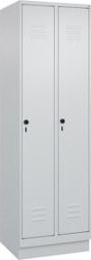 C+P Spind Classic PLUS Spind mit Sockel, 2 Abteile, Grau, H x B x T: 195 x 60 x 50 cm - Bild 1