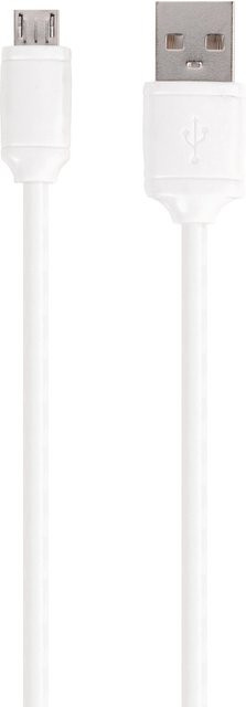 Vivanco Micro-USB Daten- und Ladekabel USB-A auf Micro-USB, Weiß, 2 m - Bild 1