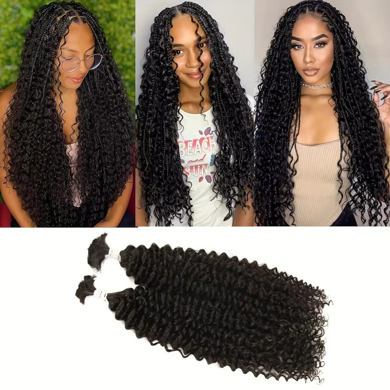 Booming Hair Haarextensions Jerry Curl Boho Zöpfe, 2 Stück - Bild 4