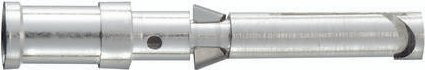 HARTING Crimpkontakt 09150006207 aus Messing in Silber - Bild 1