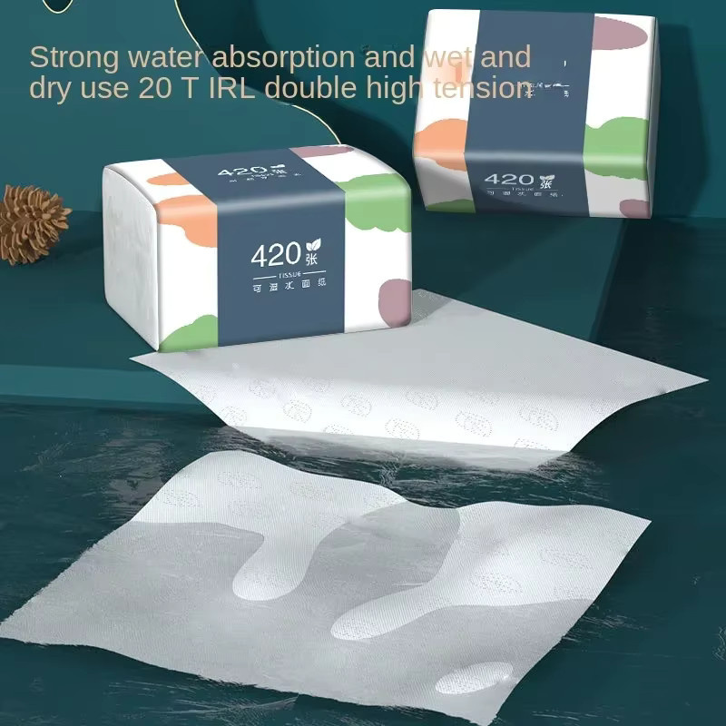 Wirtschaftspack Weißes Holzpapier für Haushalt und Hygiene, 420 Blatt pro Packung - Bild 6