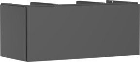 Waschtischunterschrank hansgrohe Xilesa E 1 in Schiefergrau matt, Breite: 118 cm, Tiefe: 55 cm - Bild 1