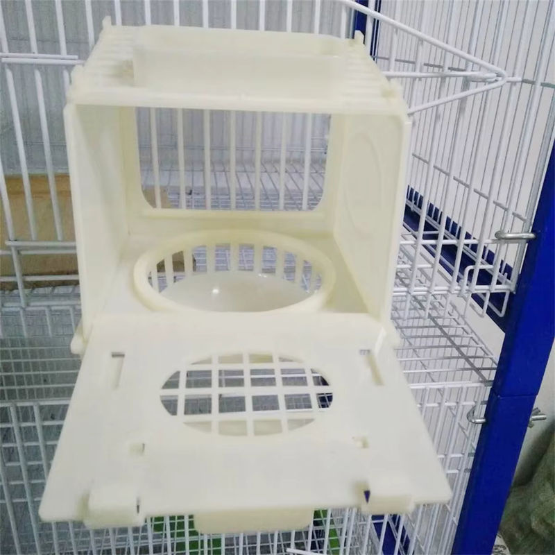 Adhere To Fly Vogelkäfig und Vogelnest aus hochwertigem Kunststoff in Weiß für Papageien und Haustiere - Bild 5