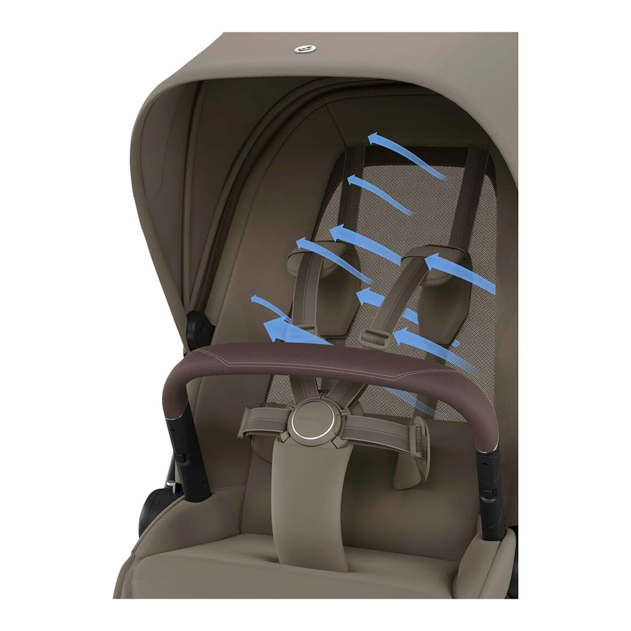 Maxi-Cosi Premium Kinderwagen Fame in Braun mit Federung und Schwenkrädern - Bild 2