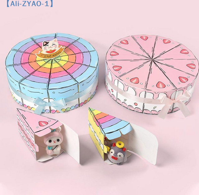 10 Stück ZYAO-1 Dreieckige Geschenkboxen aus Papier in Mehrfarben für Süßigkeiten und Desserts - Bild 1