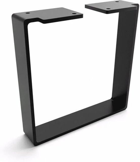 HEVVA Möbelbein LUXEMBURG in Schwarz, Höhe: 20 cm, Tiefe: 20 cm - Bild 1