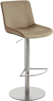 Mayer Sitzmöbel Barhocker 1387 aus Kunstleder in Beige, höhenverstellbar, Breite: 41 cm - Bild 1