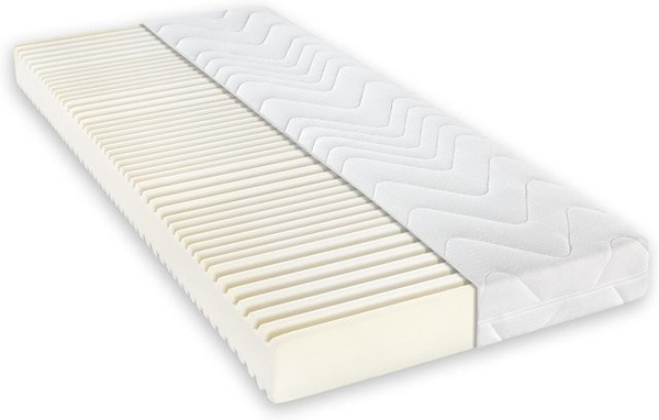 Sleepsy Maline Komfortschaummatratze in Weiß mit Wellensteppung, H3, B: 80 cm, L: 200 cm, H: 16 cm