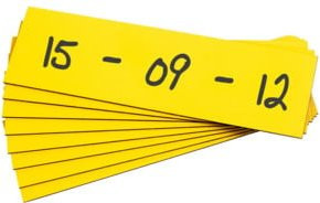 Eichner Magnet Lagerschild Gelb 0,85 mm B: 4 cm, H: 15 cm - Bild 1
