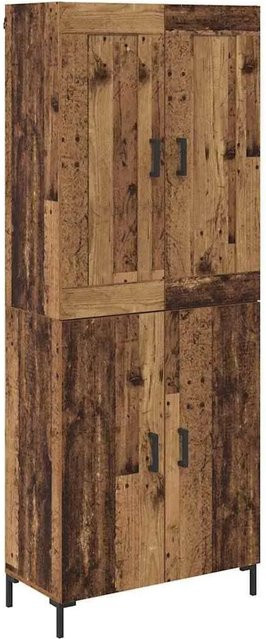 vidaXL Highboard 2-teilig aus Altholz und Holzwerkstoff in Braun, B/T/H: 180 x 34 x 60 cm - Bild 1