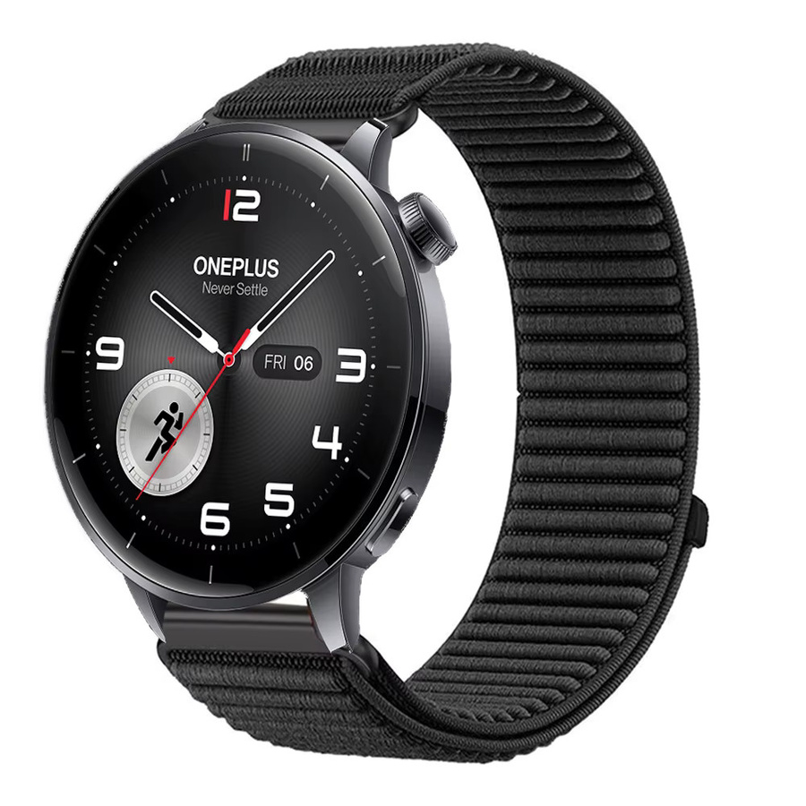 RMUTANE Uhrenarmband Nylon, 22 mm, Schwarz - Bild 2