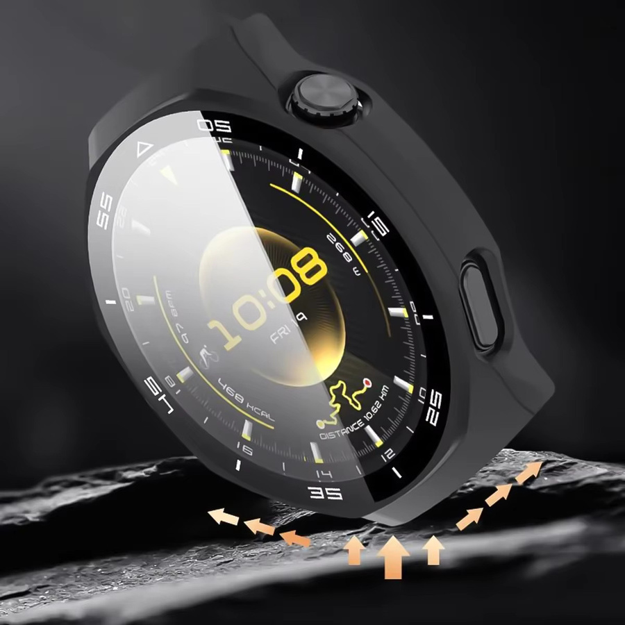 CAOWTAN Uhrenzubehör PC-Gehäuse, Kunststoff, Schwarz, Huawei Watch GT6 Pro 46 mm - Bild 6