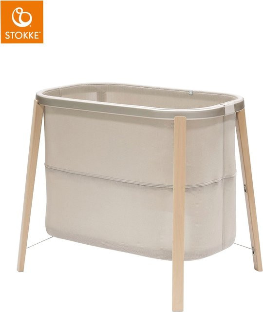 Stokke Snoozi Stubenbett in Beige aus Buchenholz und Aluminium - Bild 1