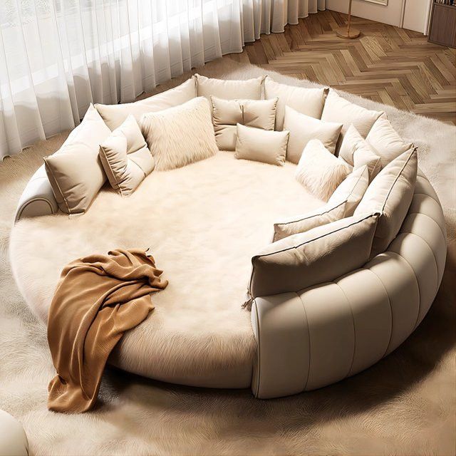 DUTRIEUX Modernes King-Size Doppelbett im Loft-Design für Erwachsene, B/T: 200 x 180 cm - Bild 1