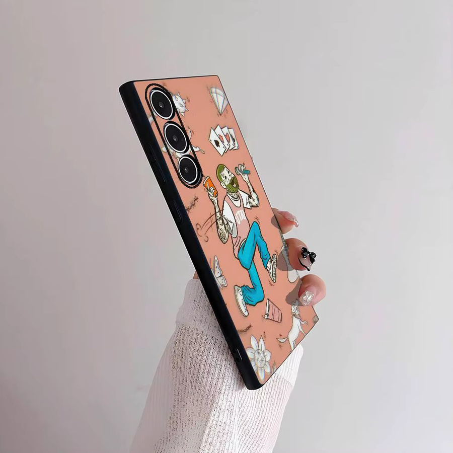 P-post M-Malones Sänger Handyhülle für Samsung Galaxy S21 S22 S23 S24 S25 FE Plus Ultra aus weichem TPU - Bild 3