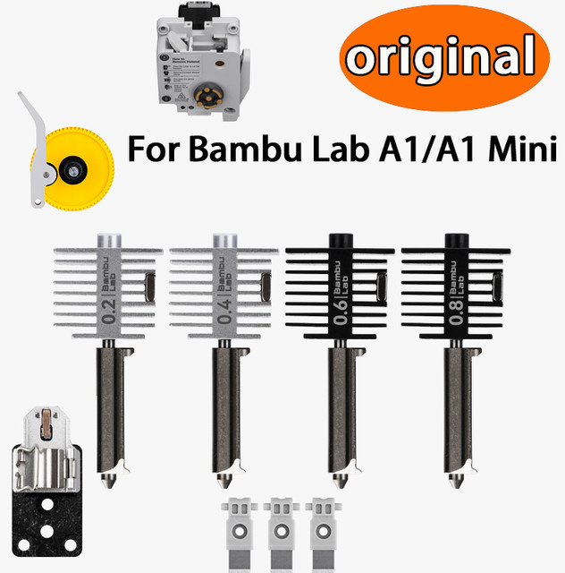 Original Bambu Lab Hotend-Kit für A1 und A1 Mini mit Düsenoptionen 0.2mm, 0.4mm, 0.6mm und 0.8mm - Bild 1