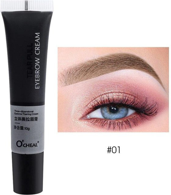 QINQING Wimpern- und Augenbrauen-Tönung Creme, Light Brown, Unisex - Bild 1
