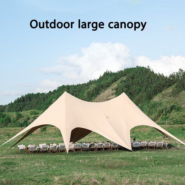 LIADUS Camp-Sonnenschutzzelt mit Sockel, wasserdicht und winddicht, extra groß für Familien-Camping und Picknick - Bild 1