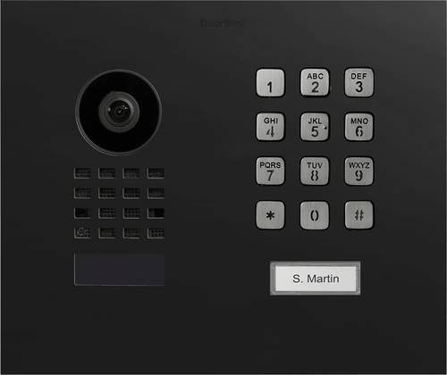 DoorBird D1101KH Modern UP Türsprechanlage Außeneinheit in Graphitschwarz (seidenmatt) mit Bluetooth, WLAN und LAN - Bild 1