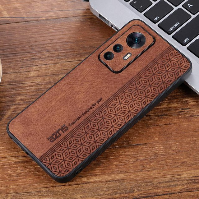 Luxus PU Leder Schutzhülle für Xiaomi Mi 12T Pro, Mi 12 Pro, 12X, Mi12 Lite und 12S in Braun - Bild 1