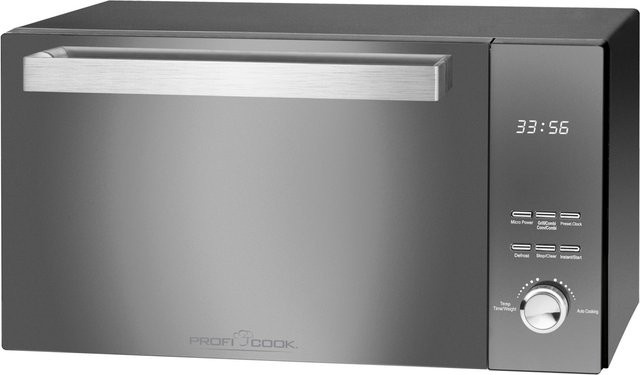 Proficook Kombi-Mikrowelle mit Grill in Schwarz, B/T/H: 49,5 x 40,0 x 29,5 cm - Bild 1