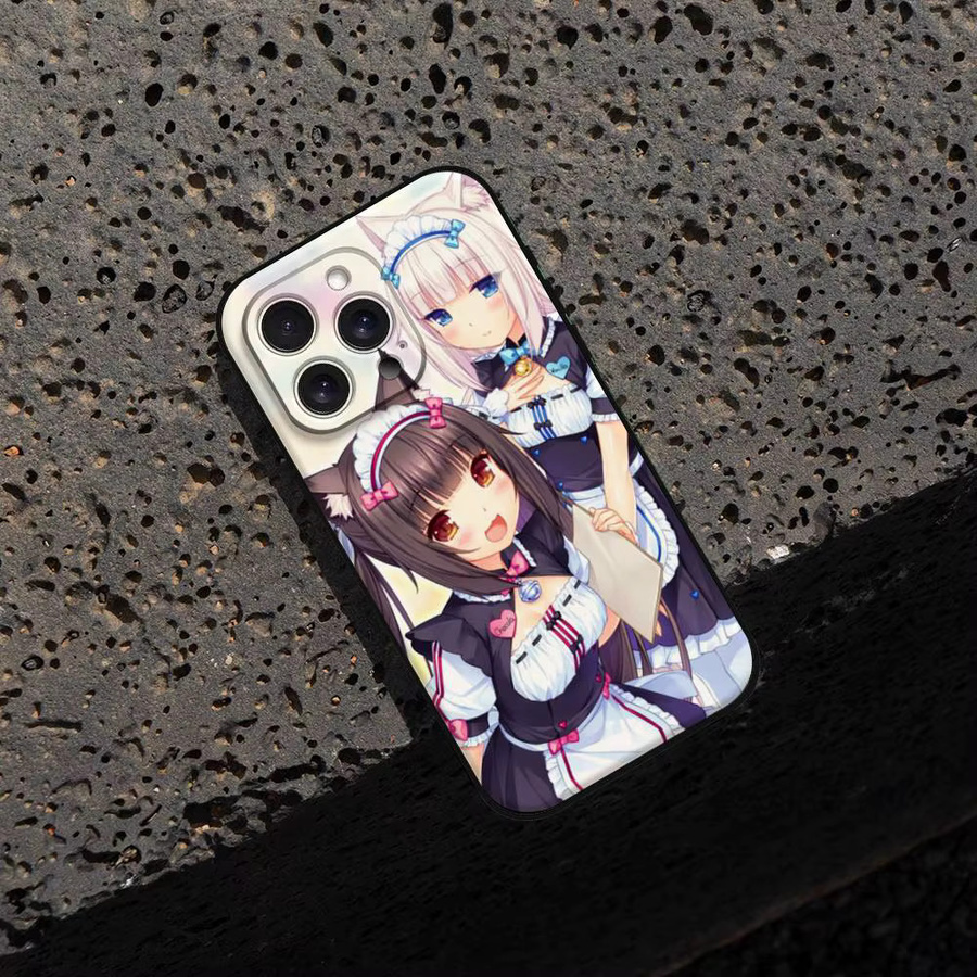 N-Nekopara Handyhülle für iPhone 17 16 15 14 13 12 11 Pro Max Plus Mini in Multicolour – Hautfreundliches TPU-Softcase - Bild 5