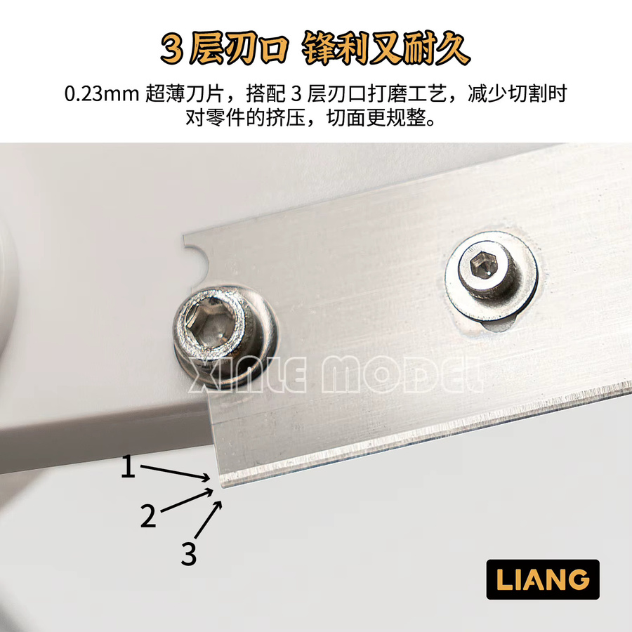 LIANG Gehrungsschneider Modell 0236A-0236B mit 2 Klingen aus Metall für DIY-Modellbau und Zubehör - Bild 1