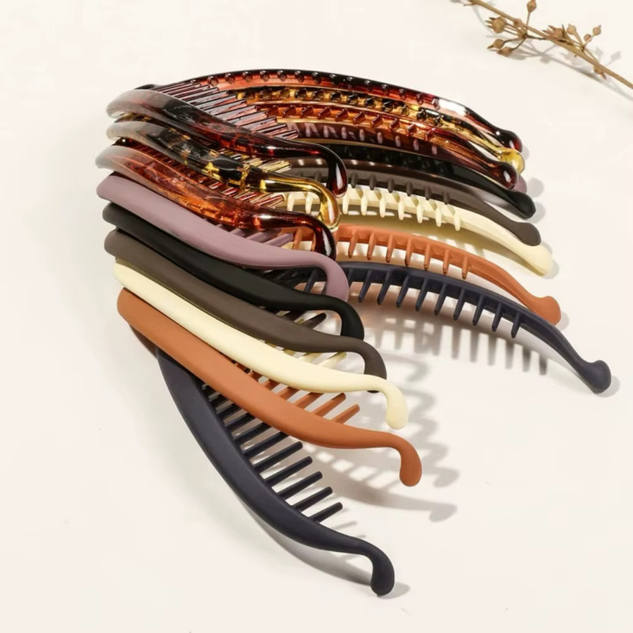 Multicolor Bananen-Haarspange, Haarkamm für Damen, dickes und feines Haar - Bild 2