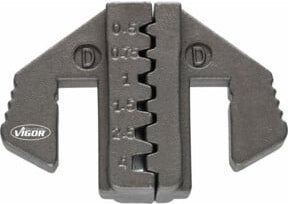 Vigour Crimp Einsatzbacken Paar D V2499-D in Grau - Bild 1