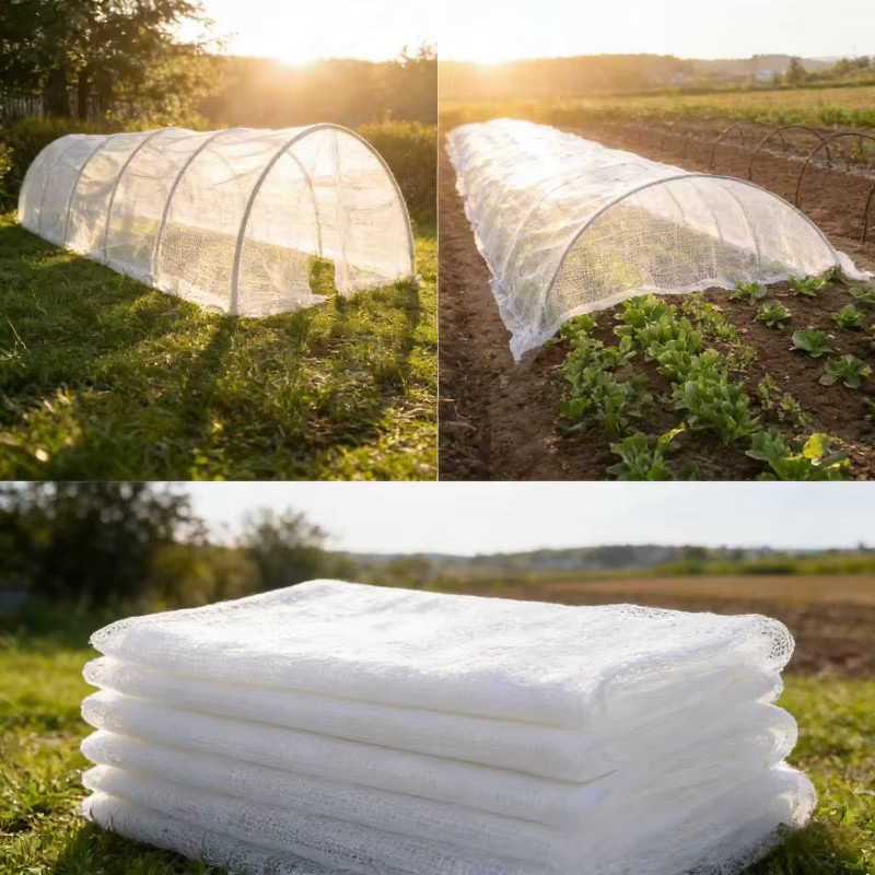 Verdickter Vliesstoff-Gartenmulch als Pflanzenschutzabdeckung für Gemüse und Obstbäume zur Isolierung und als Frostschutz, Farbe: Weiß, Breite: 160 cm, Länge: 1000 cm - Bild 2
