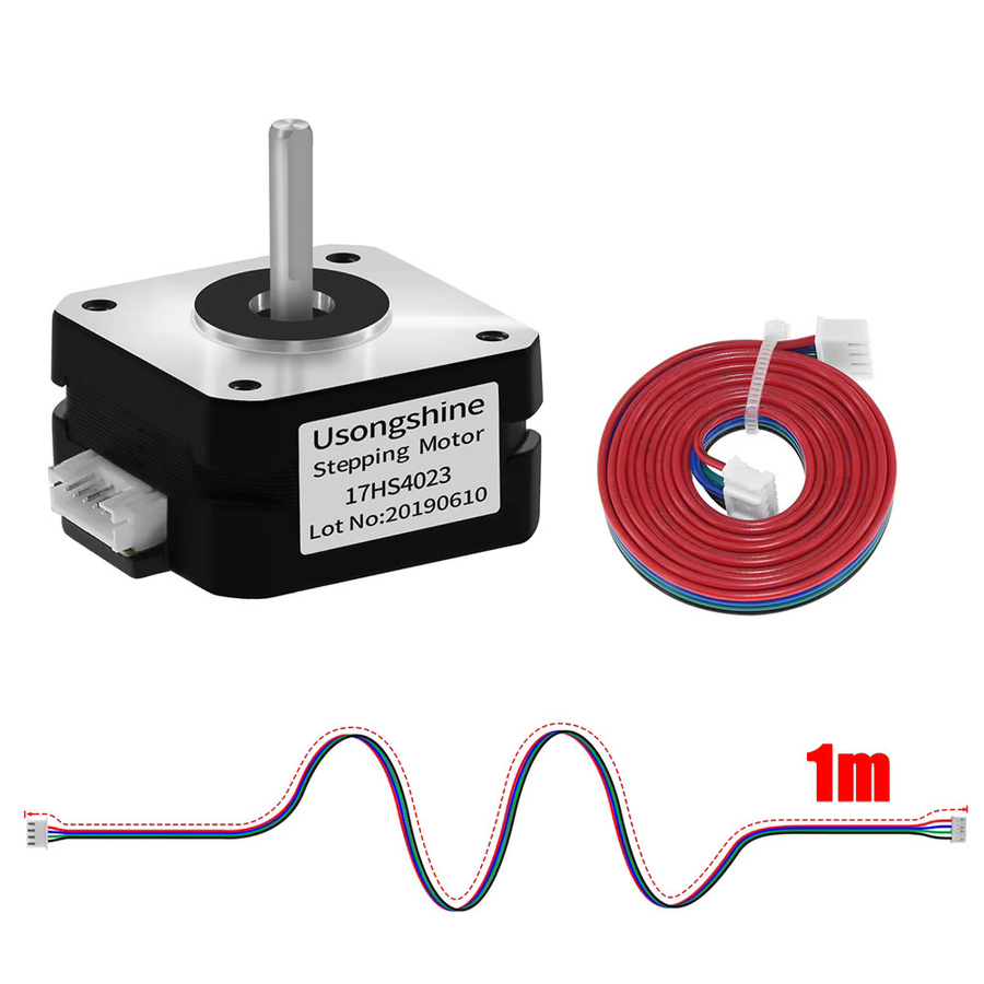 17HS4023 Nema17 Schrittmotor für Titan Extruder, 4-Leiter 42mm Motor in Schwarz, passend für TT-5,5 Graviermaschinen und 3D-Drucker - Bild 2