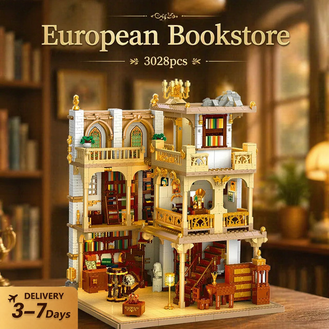 Europäischer Buchladen Baukasten, 3.028 Teile - Bild 1