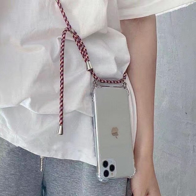 YULIN Crossbody-Lanyard TPU-Handyhülle für Honor 400, Honor 400 Pro und Honor 400 Lite 5G, transparent, stoßfeste Silikon-Schutzhülle mit Trageriemen - Bild 1