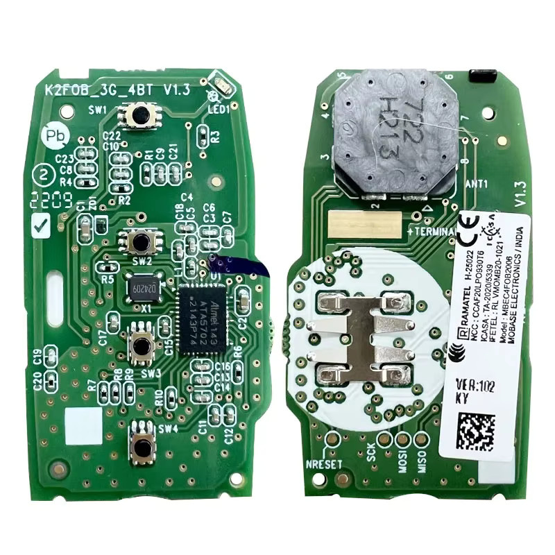KEYECU Smart Remote Key 433 MHz 6A Fob für KIA Carens Sonet Seltos in Schwarz (OEM P/N 95440-Q6400 95440-DY100 95440-CC400 SYEC3FOB2003) - Bild 2