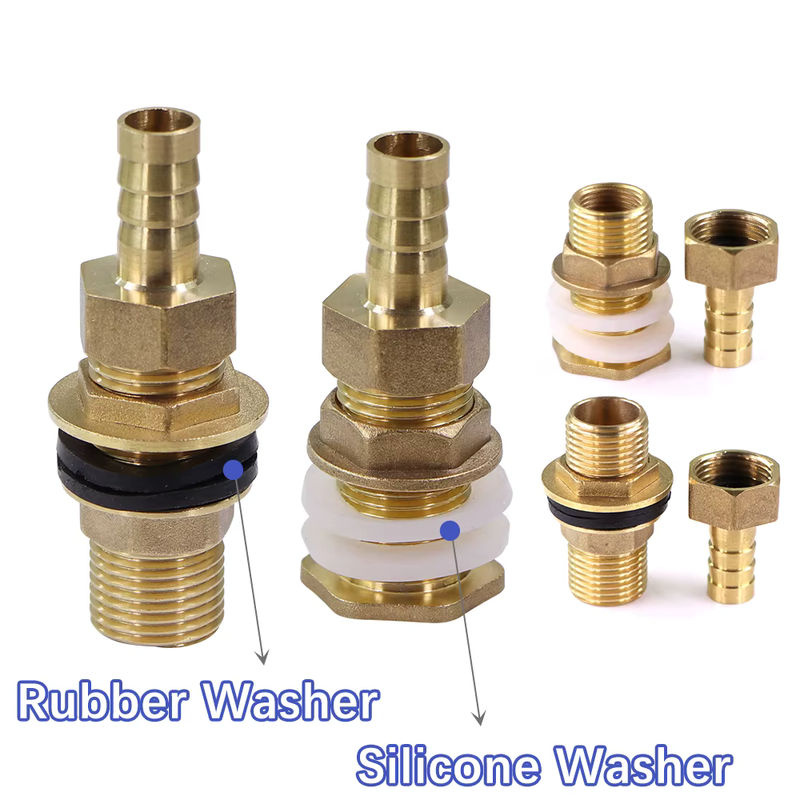 MUCIAKIE Messing Wassertank-Verbindung mit Pagoden-Schlauch-Adapter und doppelter Dichtungsscheibe für 6–19 mm Gartenbewässerung - Bild 4