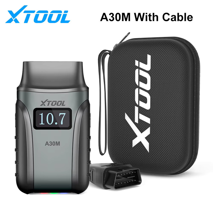 XTOOL A30M V2.0 OBD2 Scanner Komplettset mit Bluetooth für alle Systeme, Aktiver Test und 26 Reset-Funktionen, CAN FD fähig, Schwarz - Bild 4