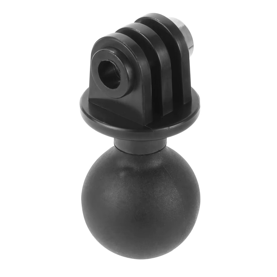 Kugelkopf Adapter Halterung aus Kunststoff mit 25mm Durchmesser für GoPro 13, GoPro 12, Insta360 X4 und OSMO zur Befestigung an Fahrrad, Handy oder GPS - Bild 2