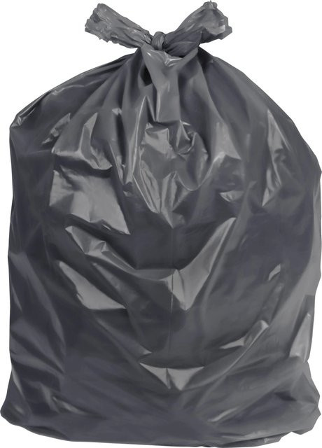LUX-TOOLS Bauschuttsack aus Kunststoff in Schwarz und Grau, B/H: 120 x 300 cm - Bild 1