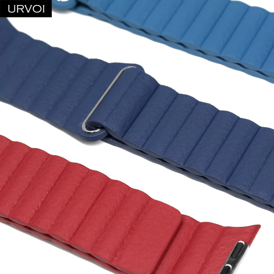 URVOI Uhrenarmband Leder, Magnetschnalle, Unisex - Bild 2